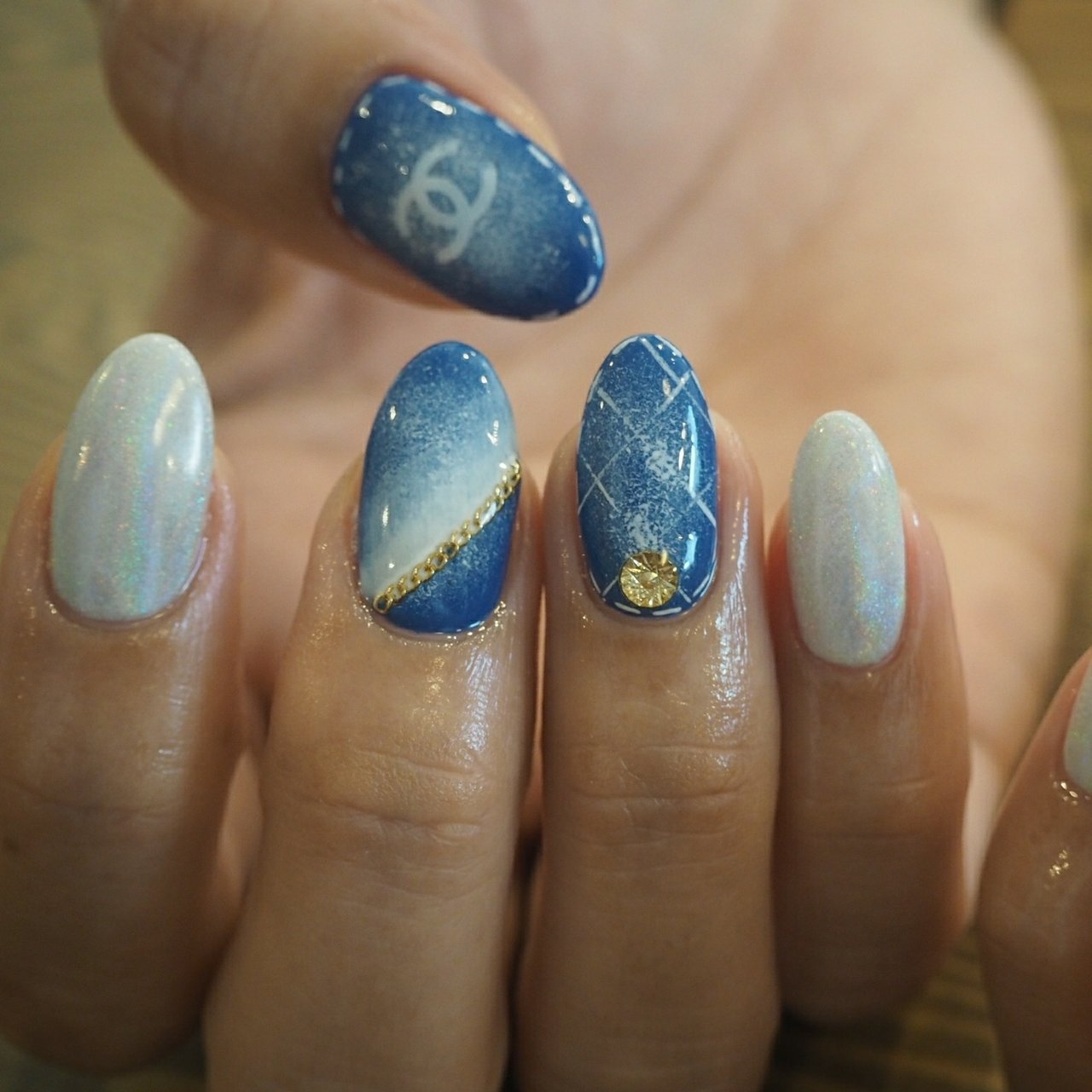 夏 オールシーズン 海 女子会 デニム Rag Nailのネイルデザイン No ネイルブック