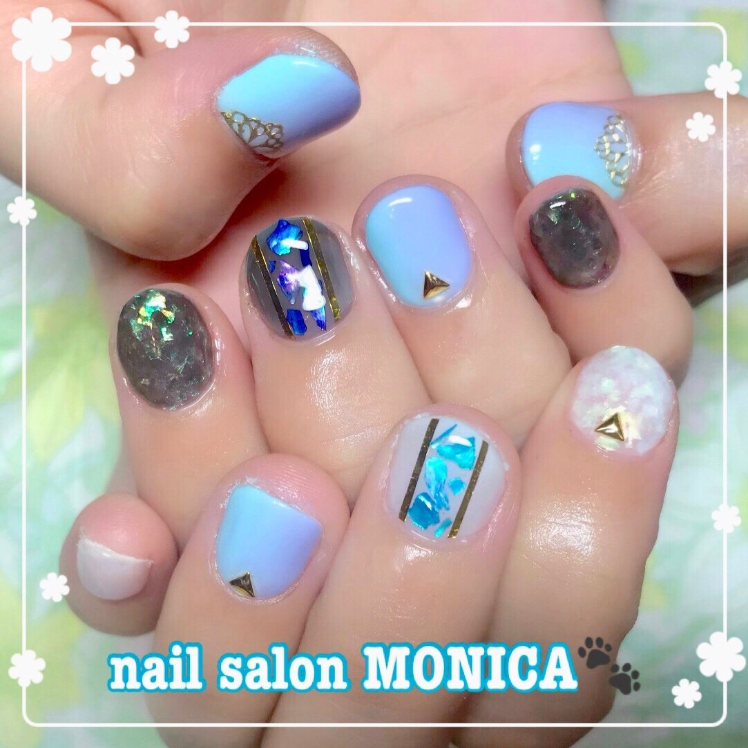 オールシーズン ライブ ハンド グラデーション キャラクター Nail Salon Monica のネイルデザイン No ネイルブック