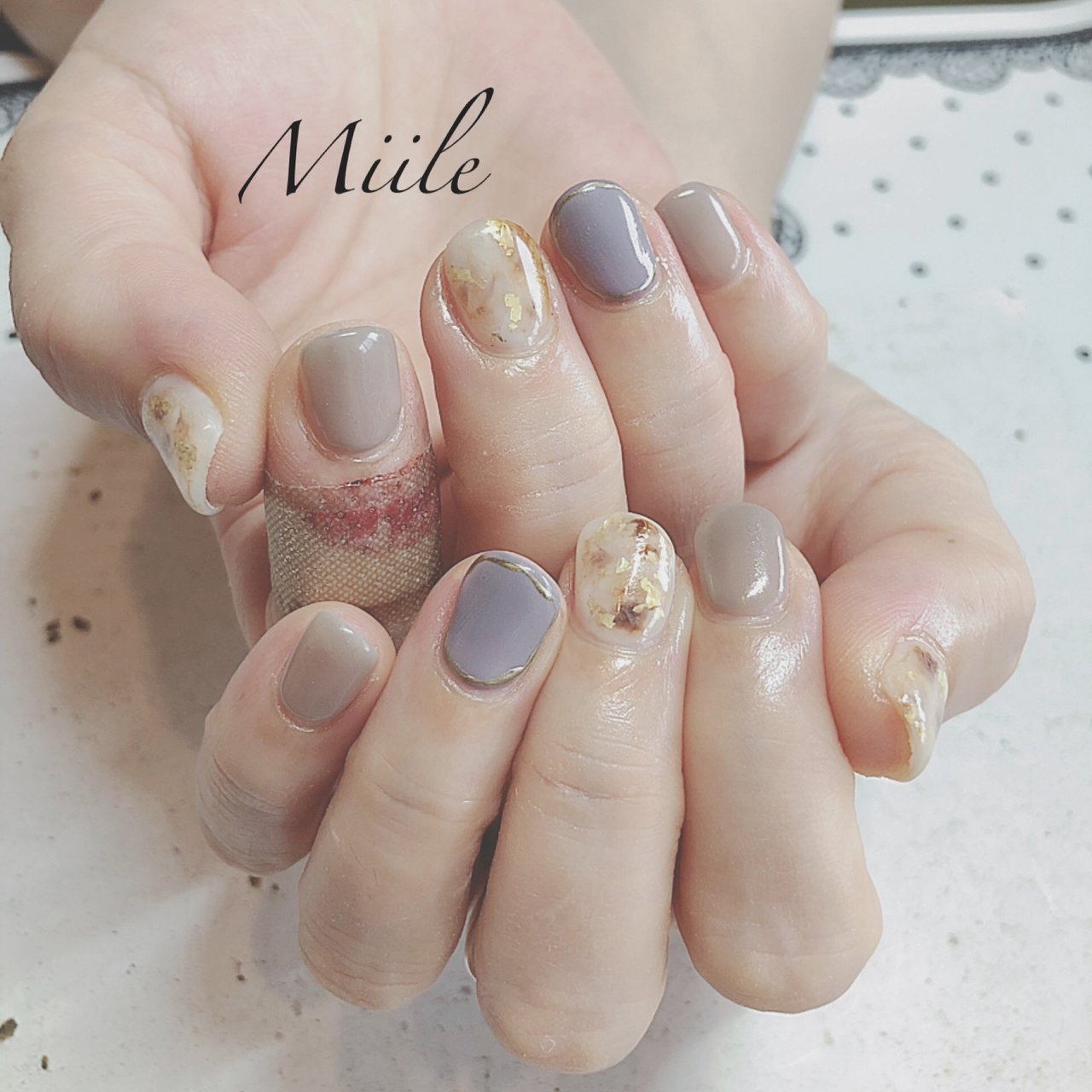 オールシーズン 梅雨 オフィス パーティー ハンド Private Nail Salon Miile のネイルデザイン No ネイルブック