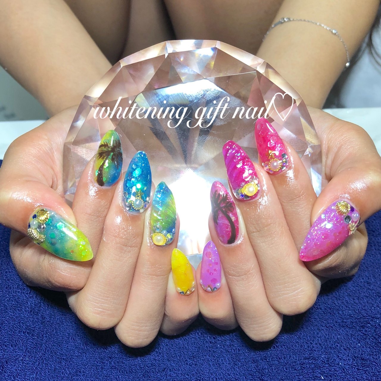 夏 海 リゾート デート ハンド Nailsalon R 大垣店のネイルデザイン No 4363435 ネイルブック