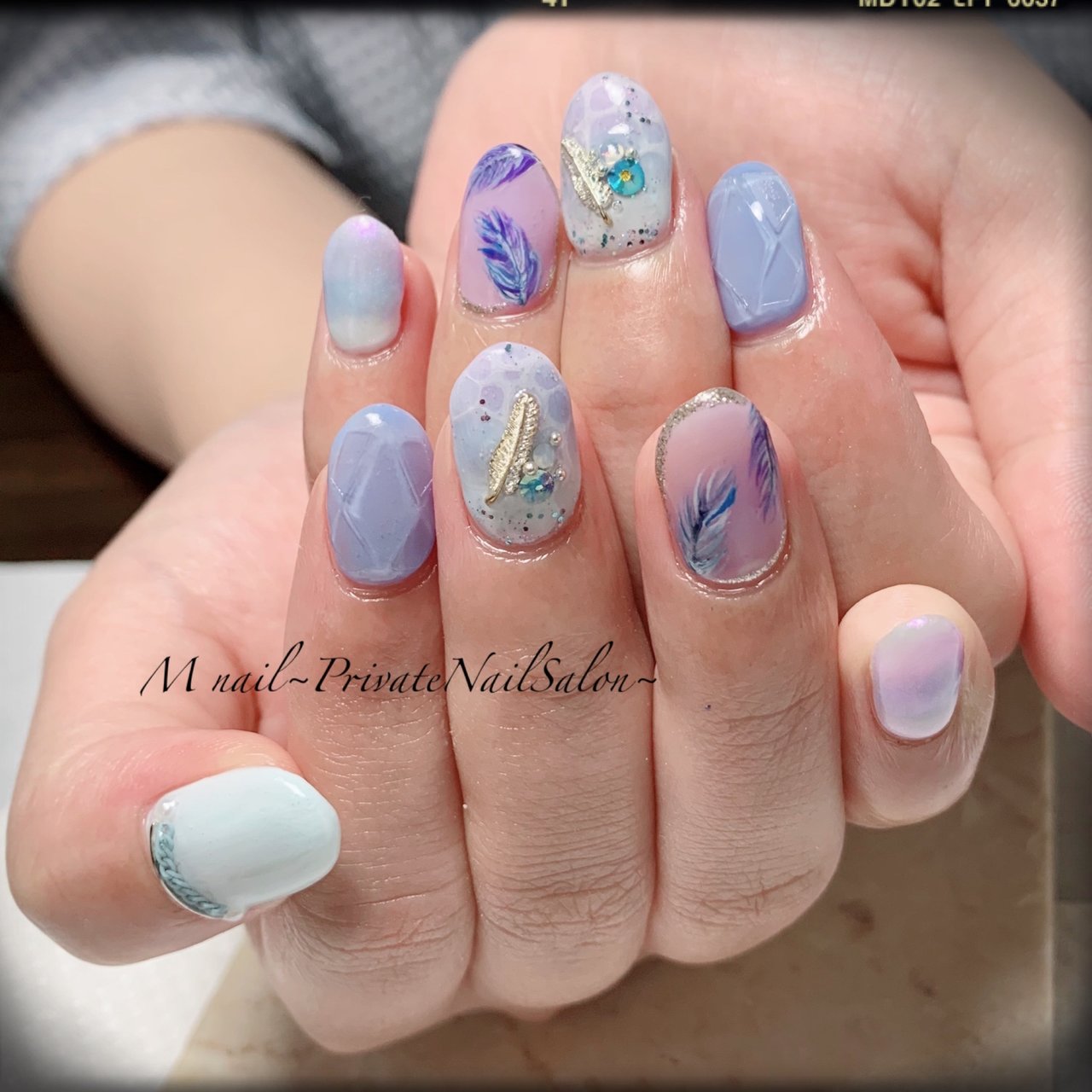 夏 オールシーズン 海 リゾート ハンド Mnail Privatenailsalon のネイルデザイン No ネイルブック