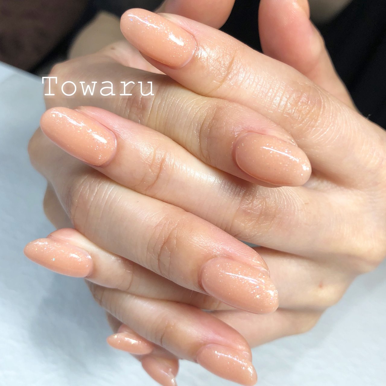 オールシーズン ハンド シンプル ワンカラー ベージュ Nailsalon Towaruのネイルデザイン No ネイルブック