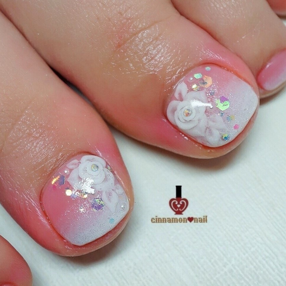 夏 海 オフィス デート フット Cinnamon Nail Maikoのネイルデザイン No ネイルブック