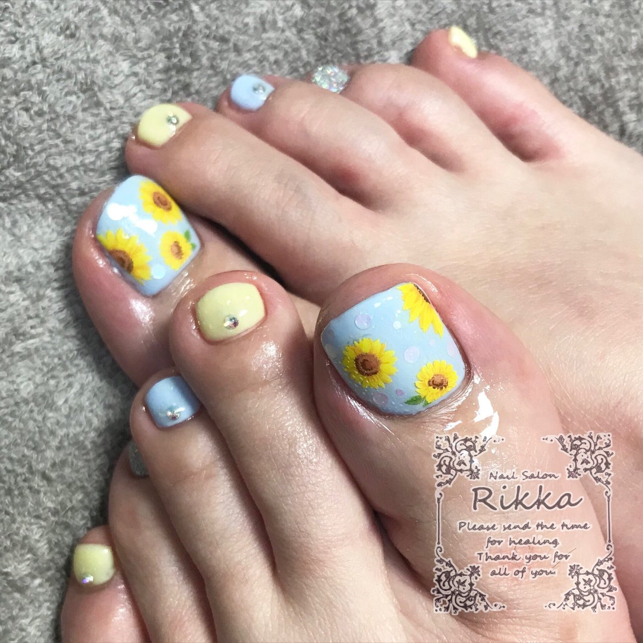 夏 旅行 海 リゾート フット Nailsalon Rikkaのネイルデザイン No ネイルブック