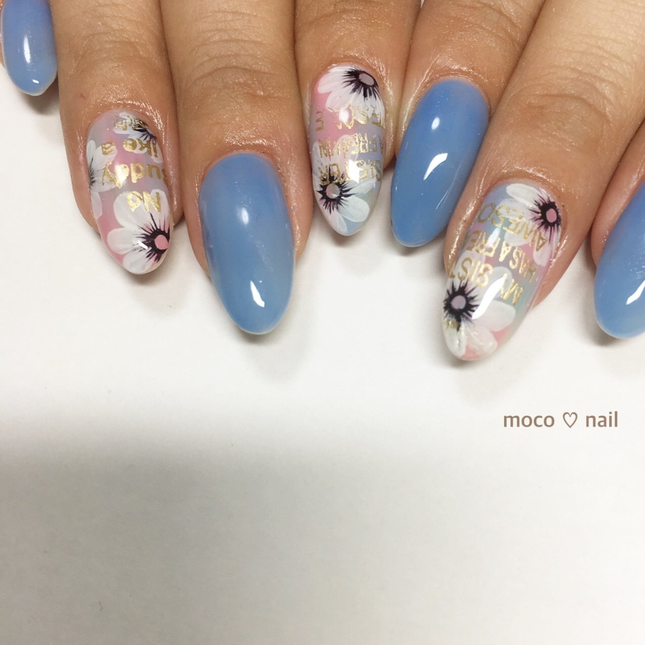 夏 オールシーズン リゾート 浴衣 ハンド Moco Nailのネイルデザイン No ネイルブック