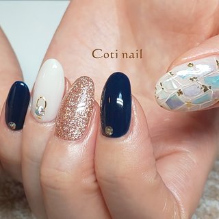 このデザインはフットでも可愛い のネイルデザイン ネイルブック