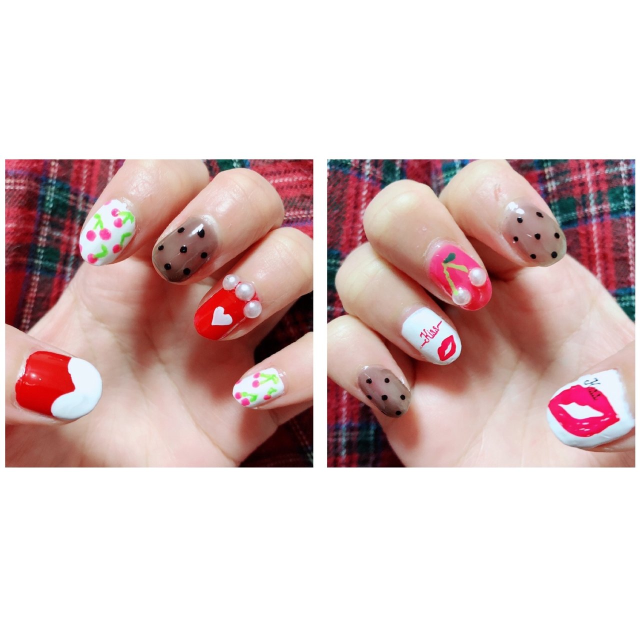 春 梅雨 女子会 パール ドット Miiのネイルデザイン No ネイルブック