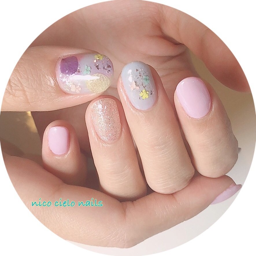 春 夏 梅雨 海 ハンド Nicocielonailsのネイルデザイン No ネイルブック