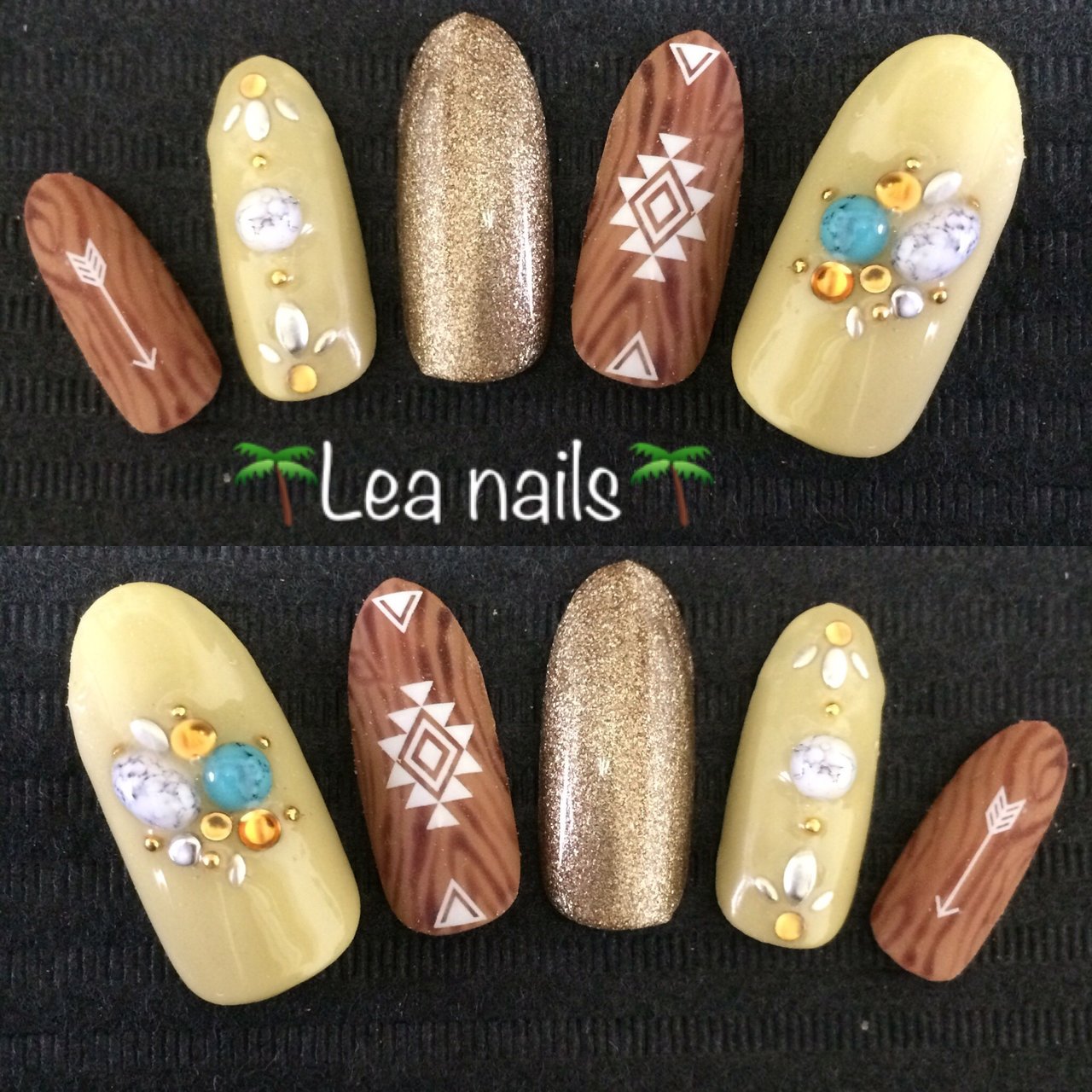 ハンド 木目調 ジェル ネイルチップ Lea Nailsのネイルデザイン No ネイルブック