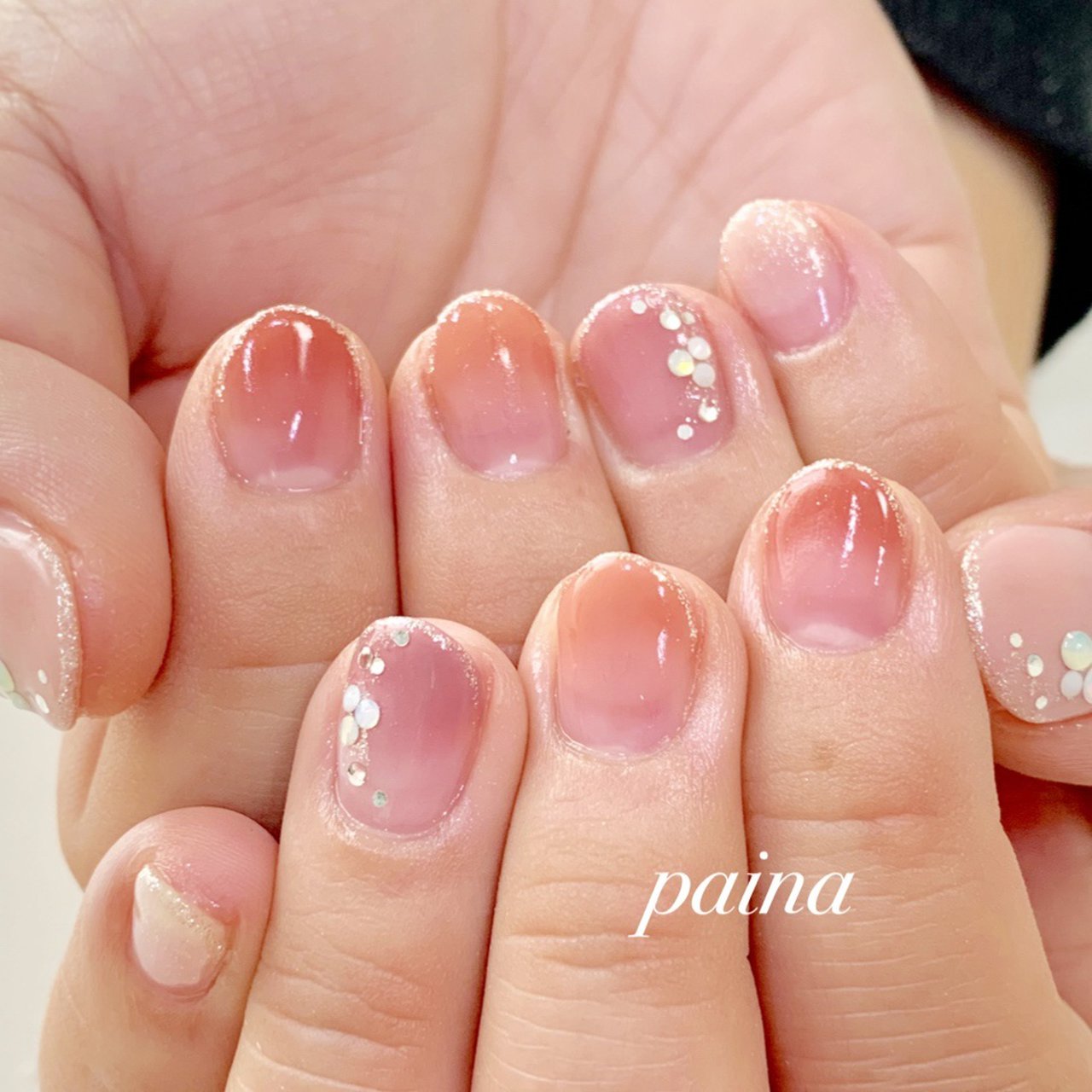 夏 オールシーズン オフィス ハンド シンプル 越谷市 ネイルパイナ Nailpainaのネイルデザイン No ネイルブック