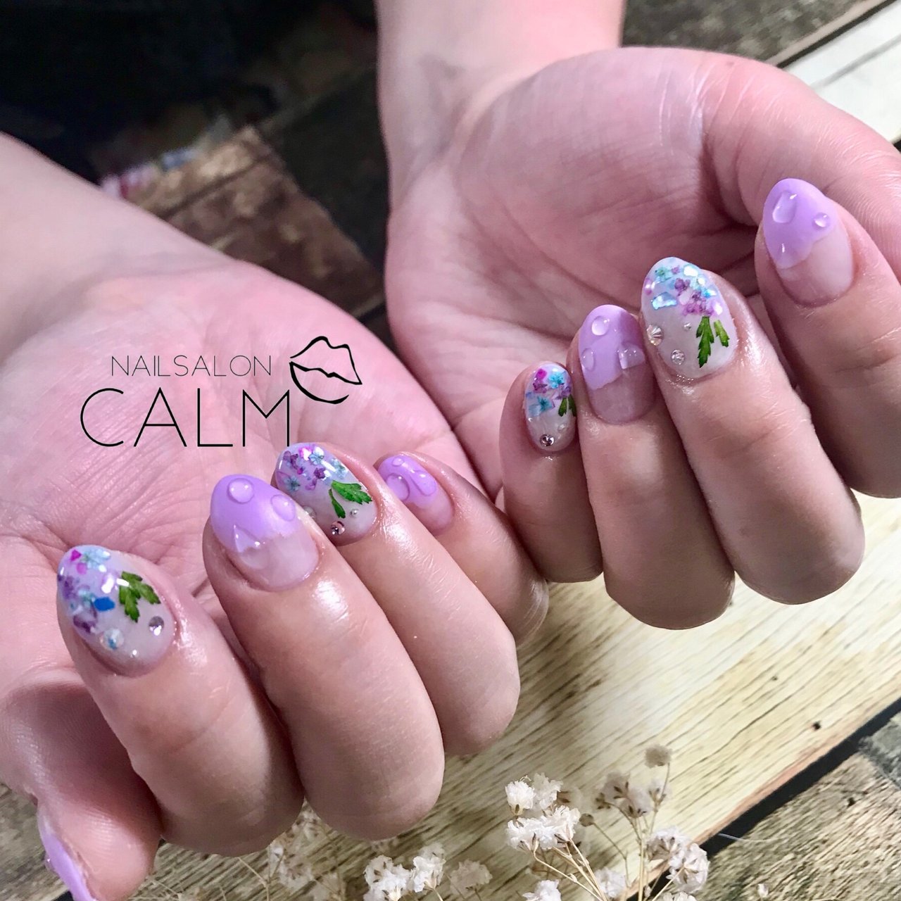 夏 デート 女子会 ハンド 変形フレンチ Nailsaloncalm04のネイルデザイン No ネイルブック