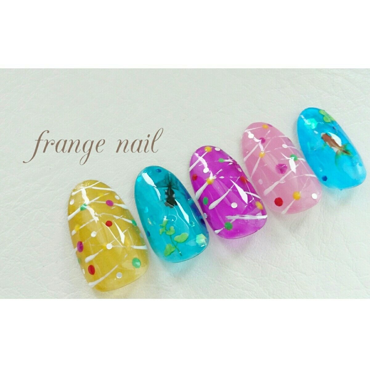 夏 海 浴衣 デート ハンド Frange Nailのネイルデザイン No ネイルブック