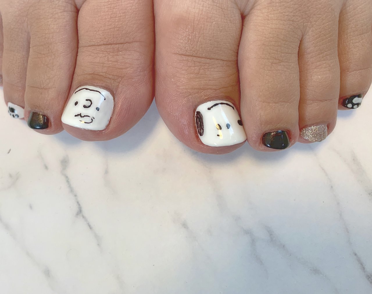 オールシーズン フット ラメ ワンカラー キャラクター Mmnail915のネイルデザイン No ネイルブック