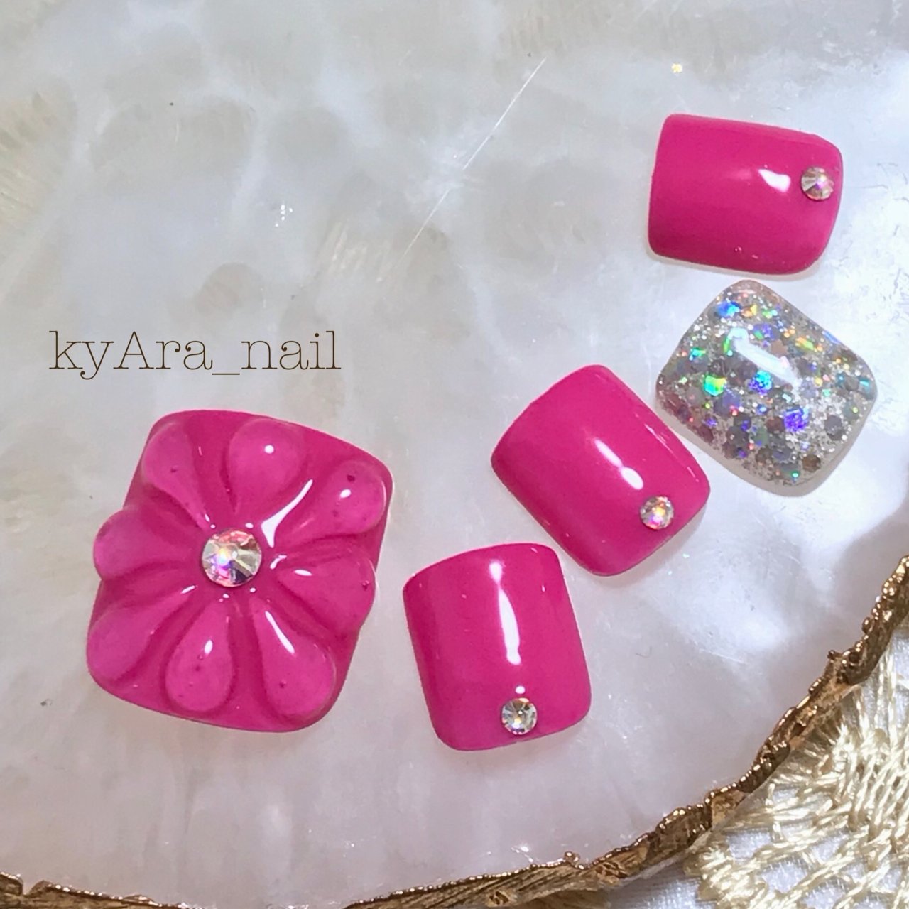 夏 海 リゾート ライブ フット Kyara Nailのネイルデザイン No ネイルブック