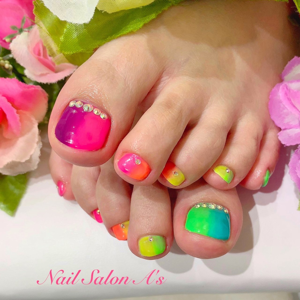 夏 旅行 海 リゾート フット Nailasのネイルデザイン No ネイルブック