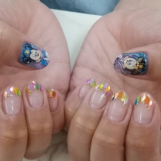 人気順 夏 ディズニー七夕のネイルデザイン ネイルブック