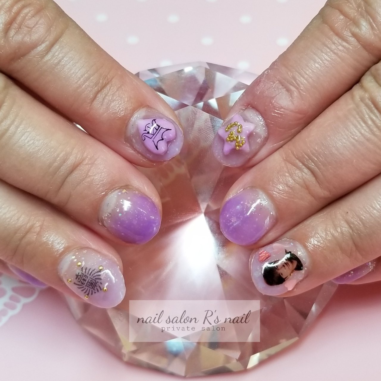 ライブ ハンド シンプル グラデーション ビジュー R3nailのネイルデザイン No ネイルブック