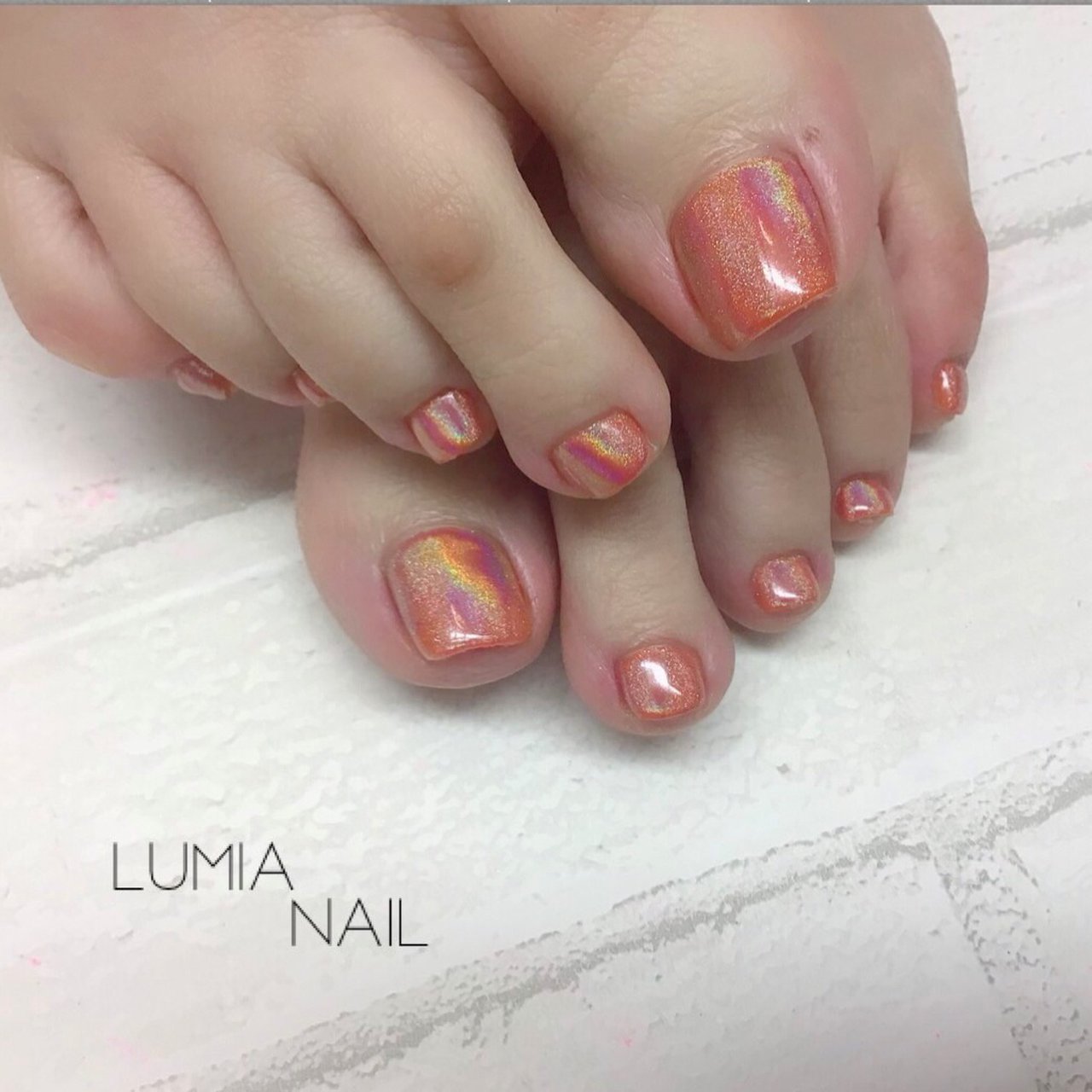 夏 フット シンプル ワンカラー ユニコーン Lumia Nailのネイルデザイン No ネイルブック