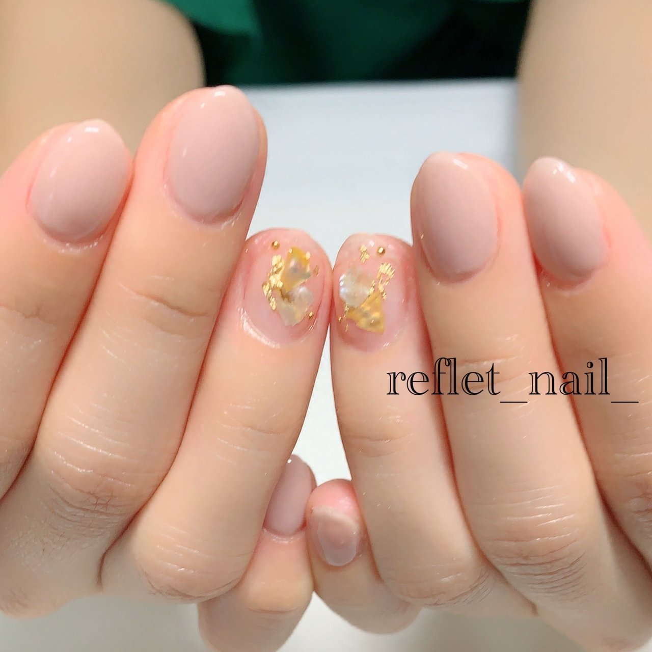 春 夏 オールシーズン ハンド シンプル Reflet Nail ルフレ のネイルデザイン No ネイルブック