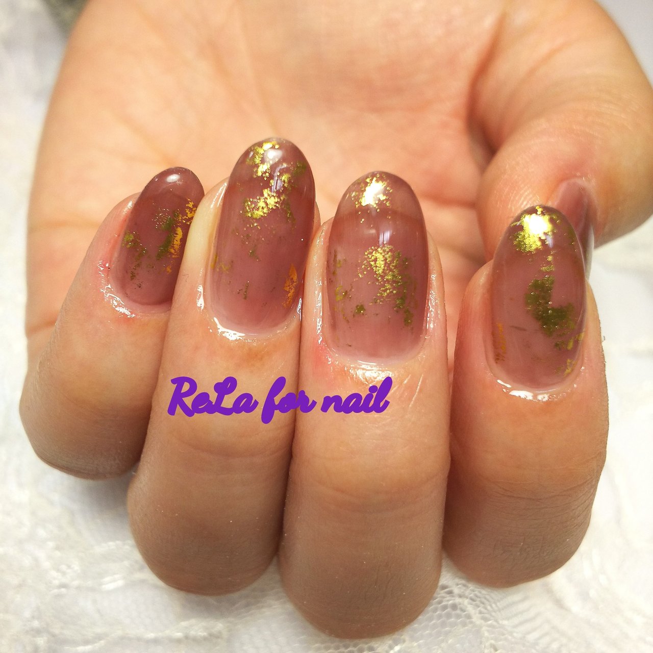 夏 ブラウン ゴールド Rela For Nail リラ のネイルデザイン No ネイルブック