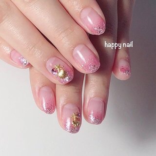 夏 ピンク Happy Nailのネイルデザイン ネイルブック