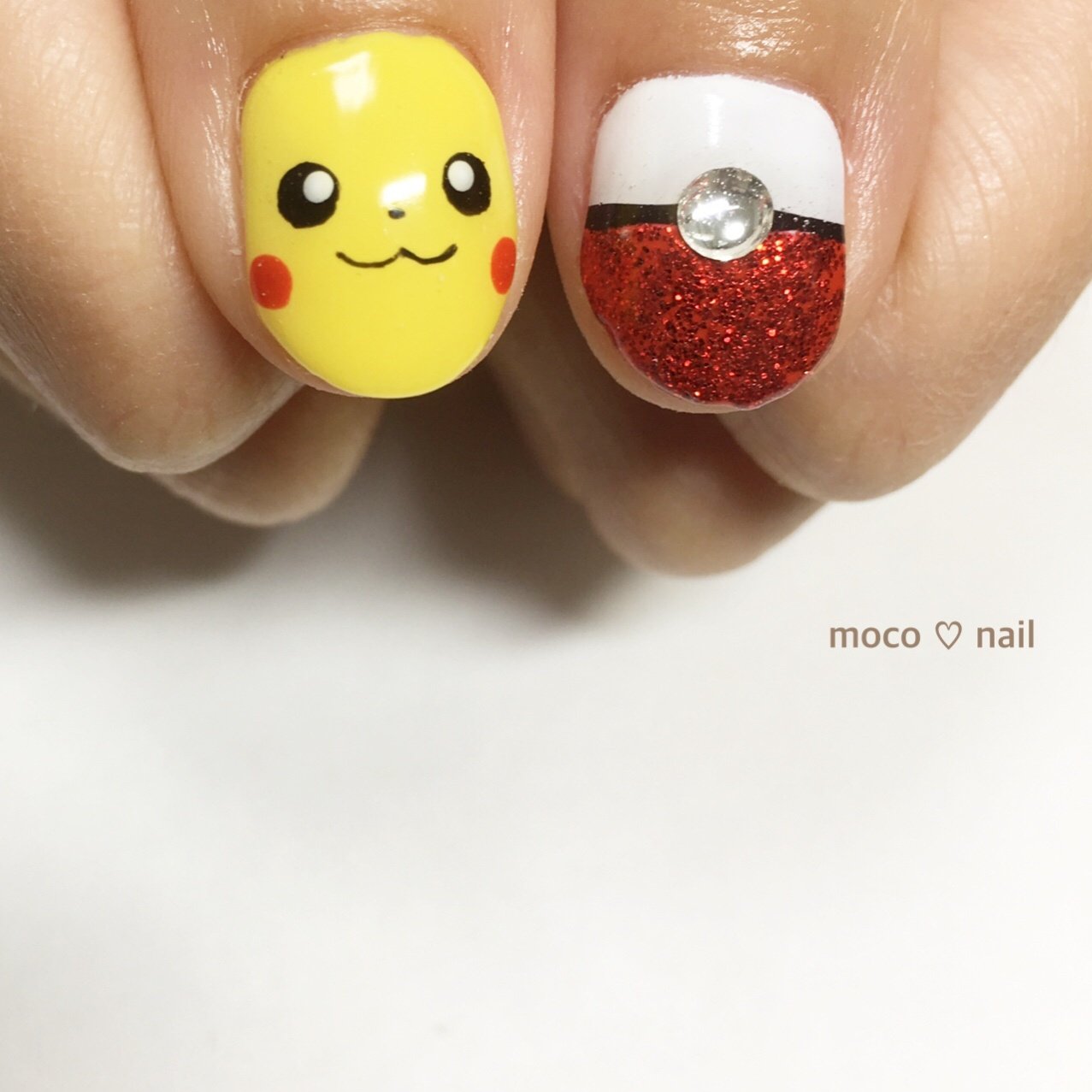 夏 オールシーズン 旅行 ハンド ラメ Moco Nailのネイルデザイン No ネイルブック