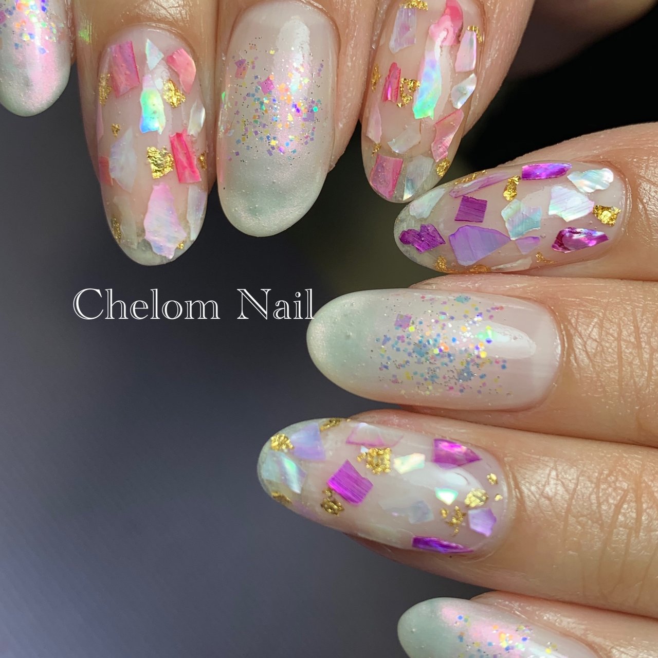 夏 オールシーズン 海 リゾート ハンド Chelomnail シェロムネイル のネイルデザイン No ネイルブック