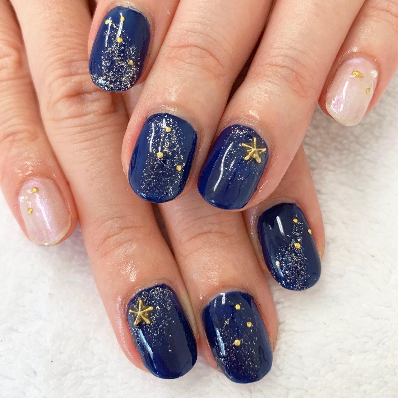 夏 オールシーズン シンプル 星 ホワイト Mtmt Nailのネイルデザイン No ネイルブック