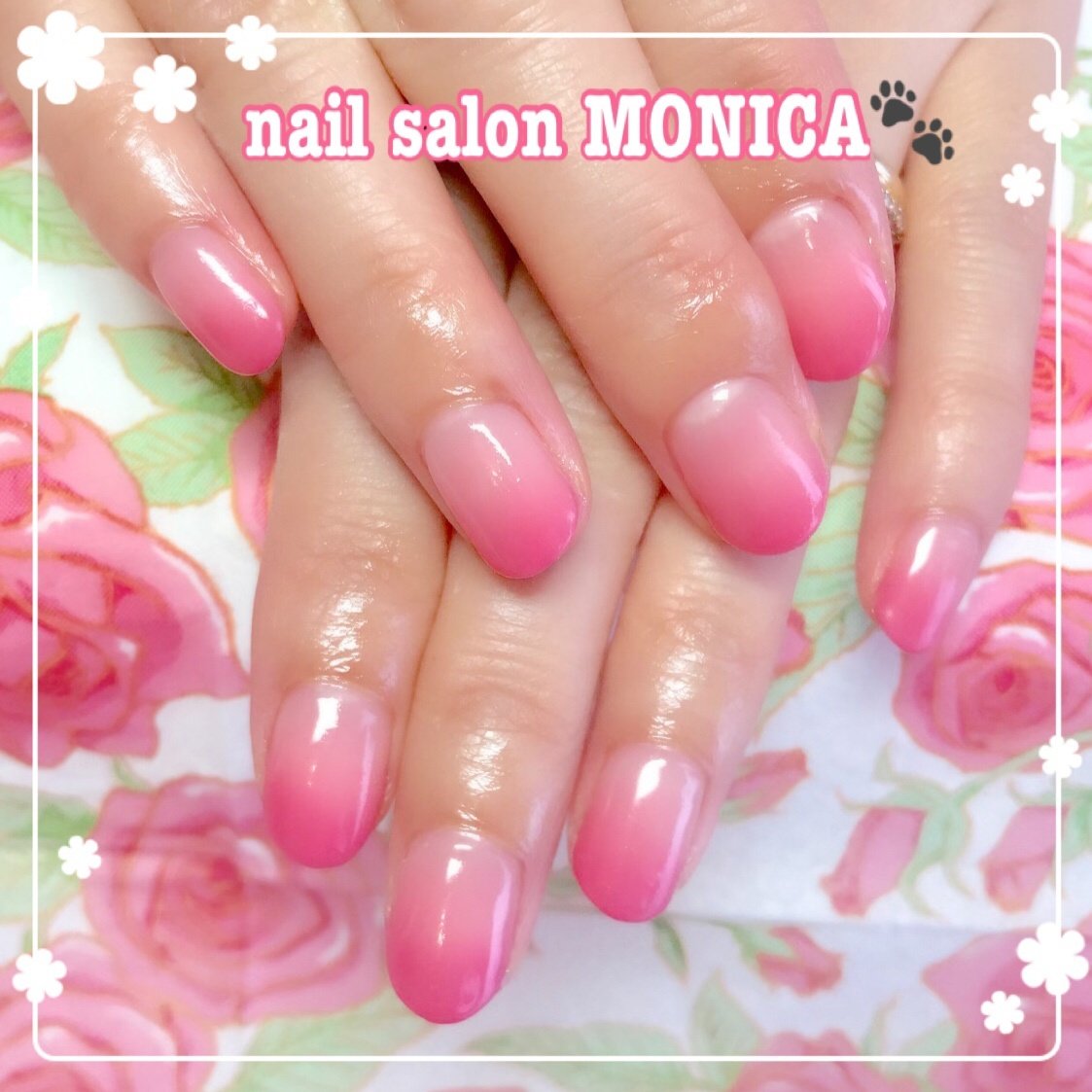オールシーズン ハンド グラデーション ミディアム ピンク Nail Salon Monica のネイルデザイン No ネイルブック