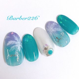 人気順｜ターコイズ/＃ヤシの木のネイルデザイン｜ネイルブック 