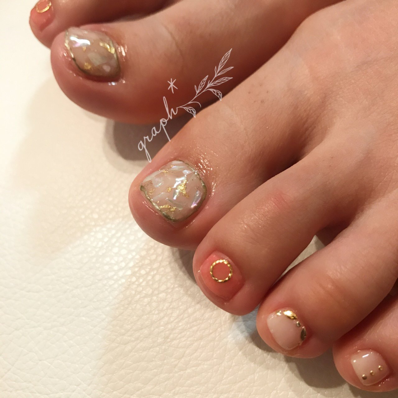 夏 旅行 海 デート フット Graph Dsnのネイルデザイン No ネイルブック