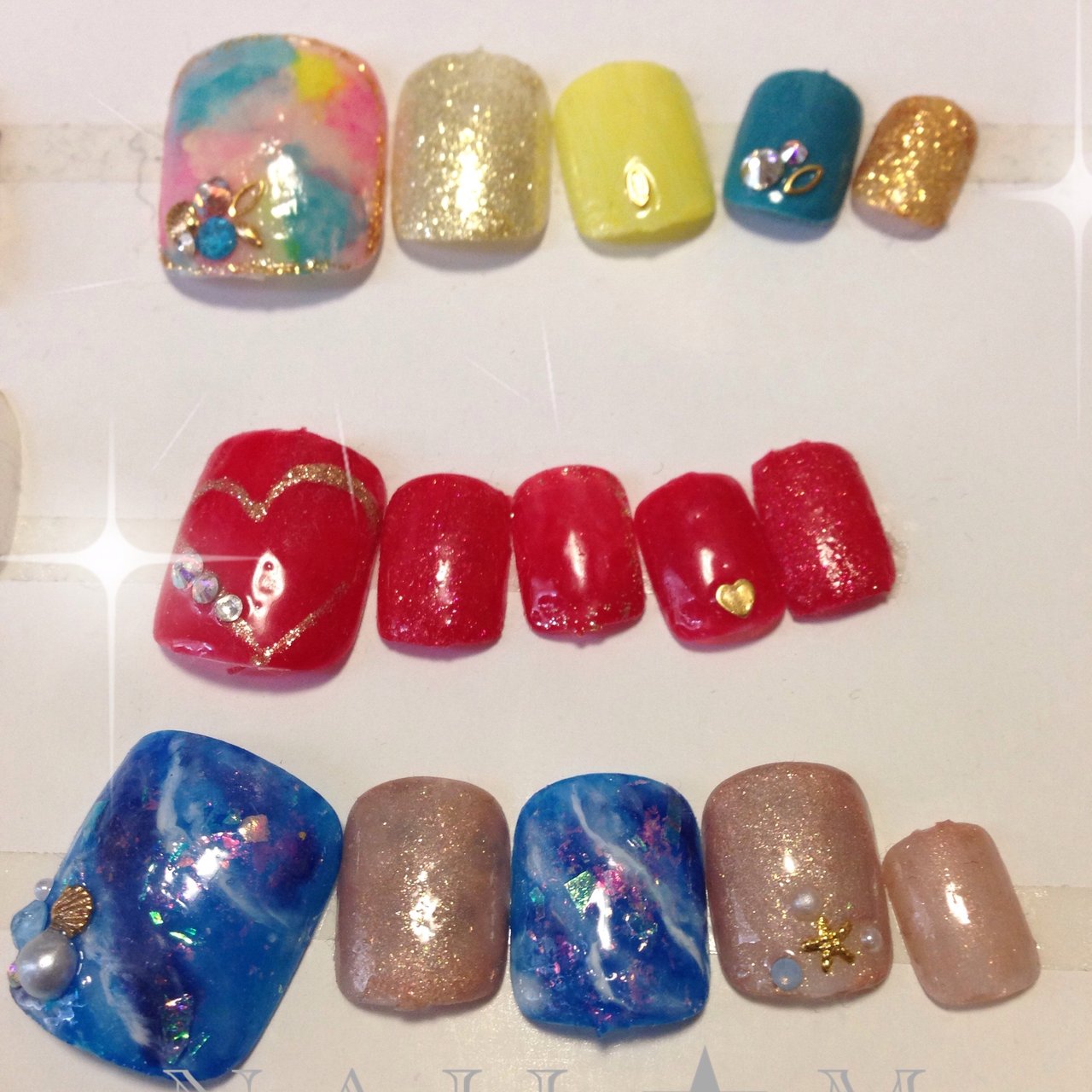 夏 旅行 海 リゾート フット Nail Mのネイルデザイン No ネイルブック