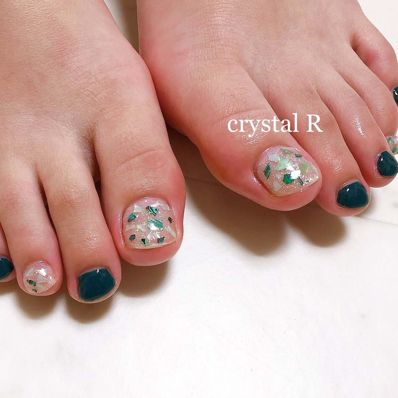 夏 オールシーズン リゾート 浴衣 フット Crystal R Nail Salon のネイルデザイン No ネイルブック