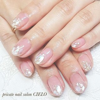 ホワイトシェルのネイルデザイン 4ページ目 ネイルブック