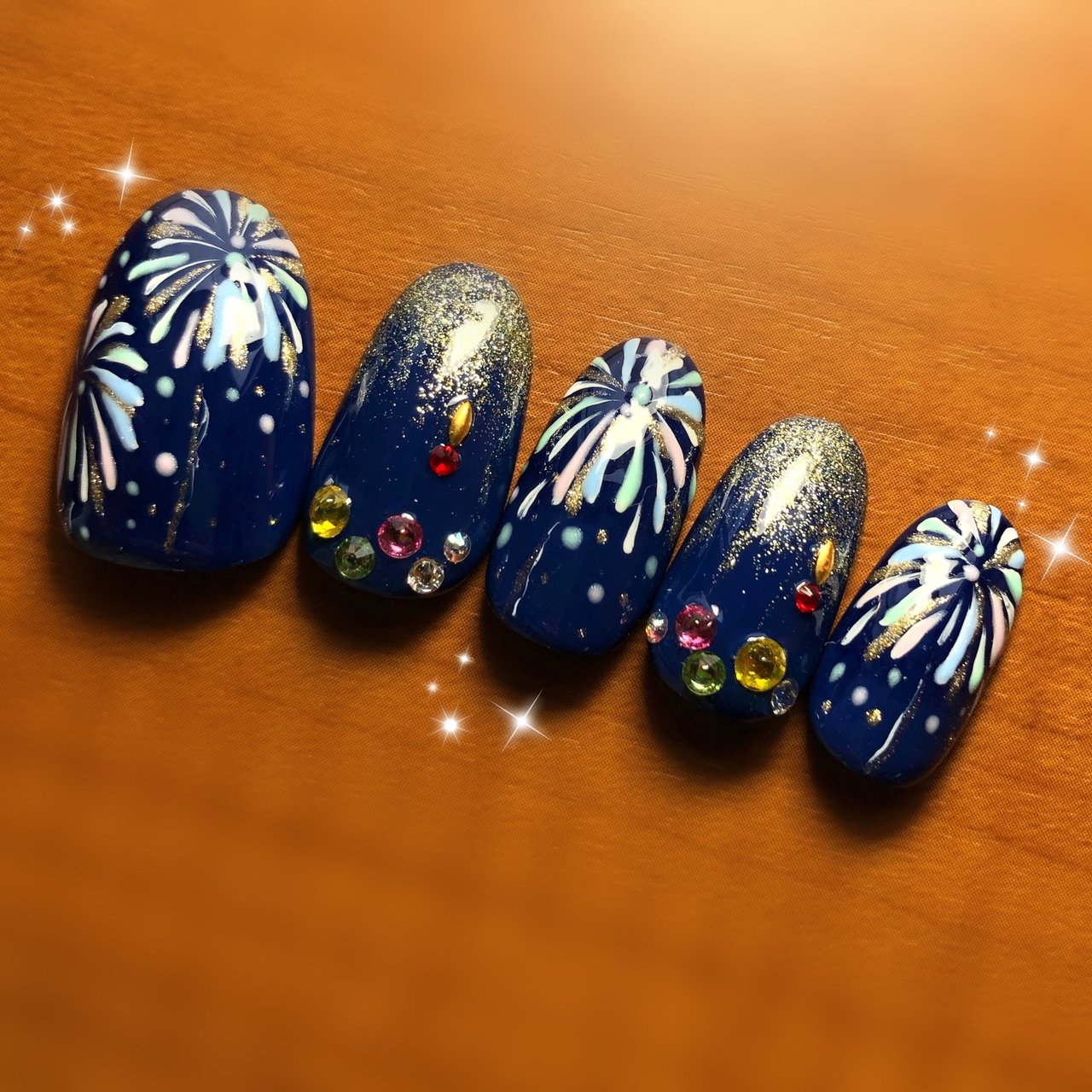 夏 ネイビー Nail Sakiのネイルデザイン No 4404202 ネイルブック