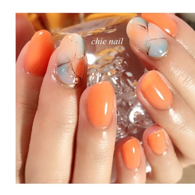 夏 秋 旅行 海 ハンド Chie Nailチエネイルのネイルデザイン No ネイルブック