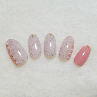 #7月定額デザイン カラーチェンジ可能です。 #オールシーズン #オフィス #ハンド #シンプル #ワンカラー #ミディアム #ピンク #ジェルネイル #ネイルチップ #nailaulii #ネイルブック