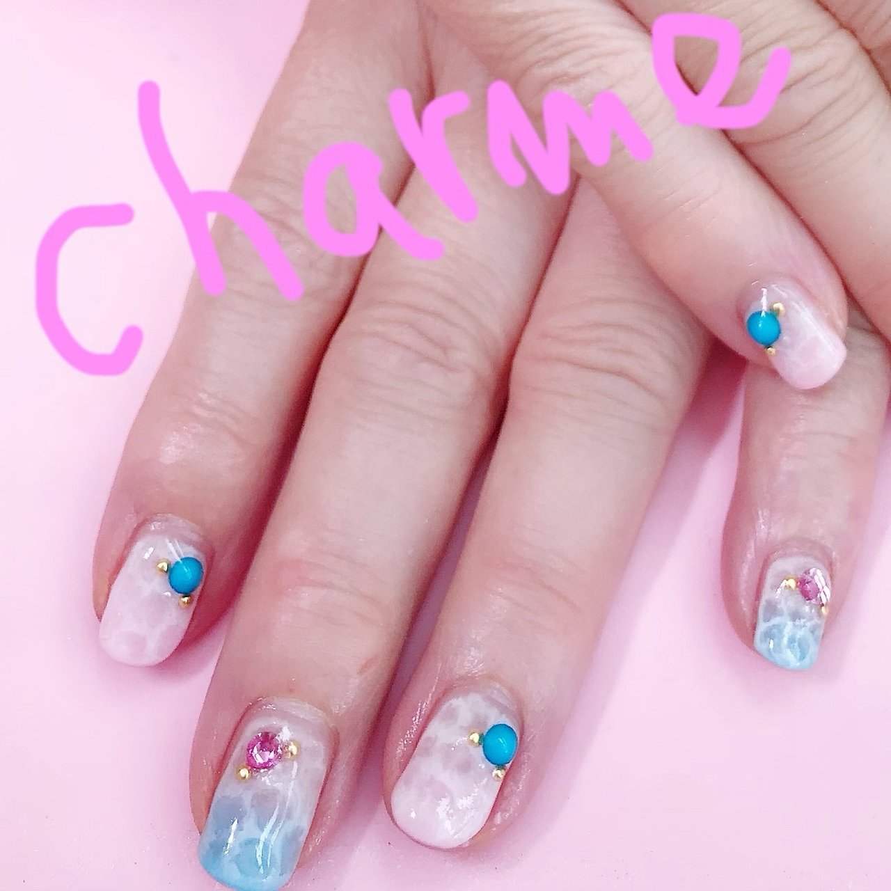 夏 オールシーズン 海 リゾート ハンド Charme0430のネイルデザイン No ネイルブック