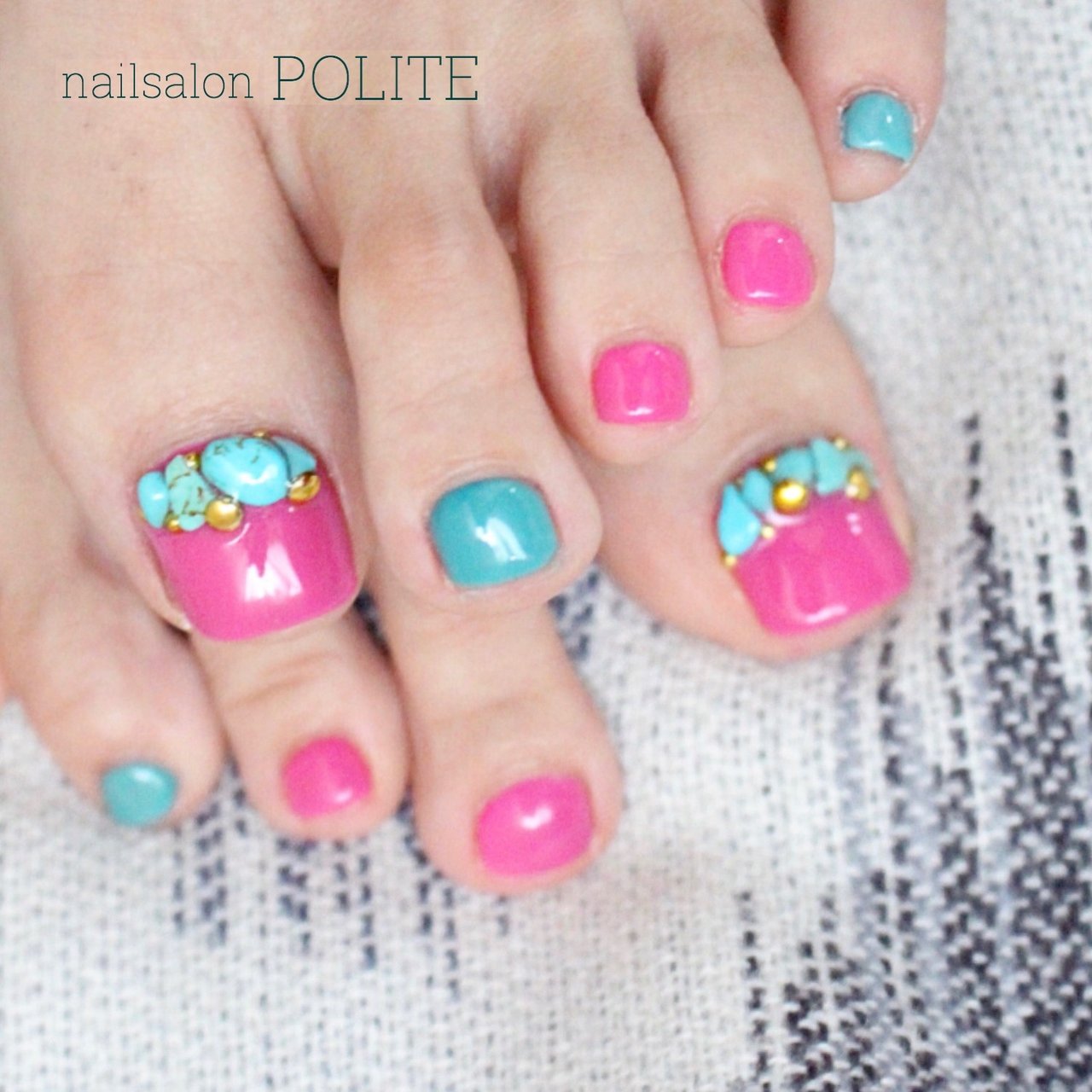 夏 オールシーズン 海 リゾート フット Nailsalon Politeのネイルデザイン No ネイルブック