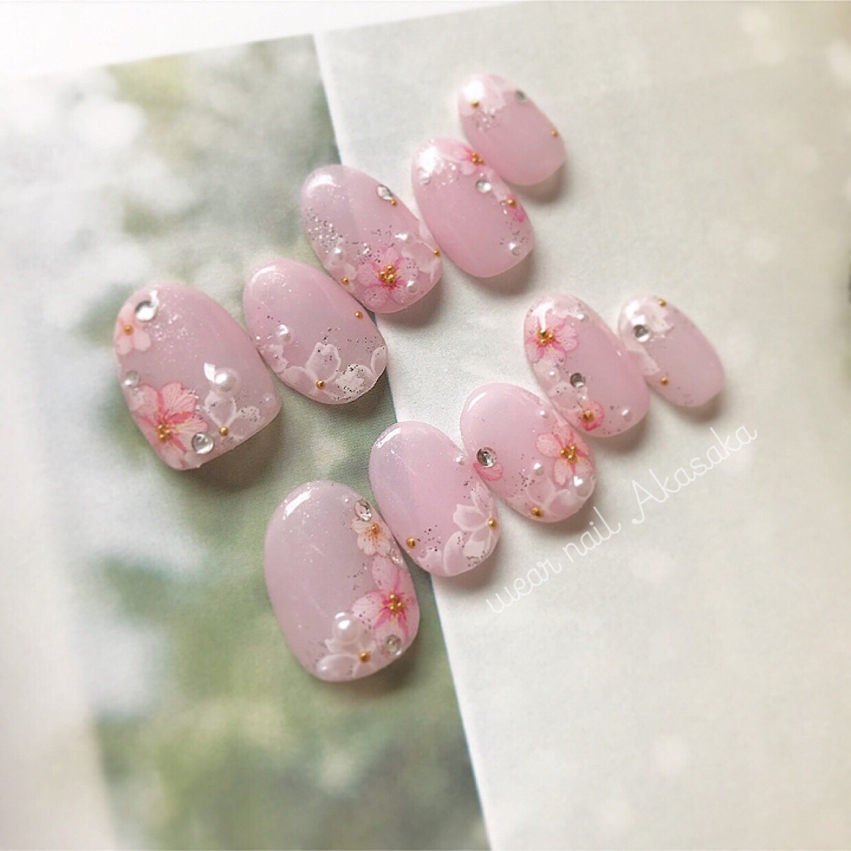 春 成人式 卒業式 ブライダル ハンド Momoko New Nail Meのネイルデザイン No ネイルブック