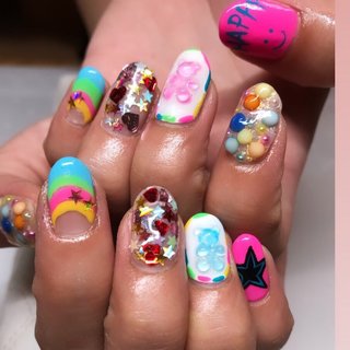 おすすめ順 パーティー お呼ばれ グミのネイルデザイン ネイルブック