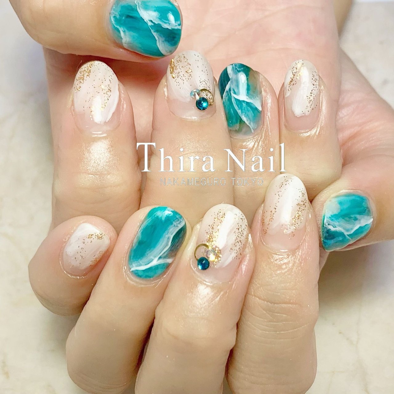 夏 秋 旅行 女子会 ハンド Thira Nailのネイルデザイン No ネイルブック