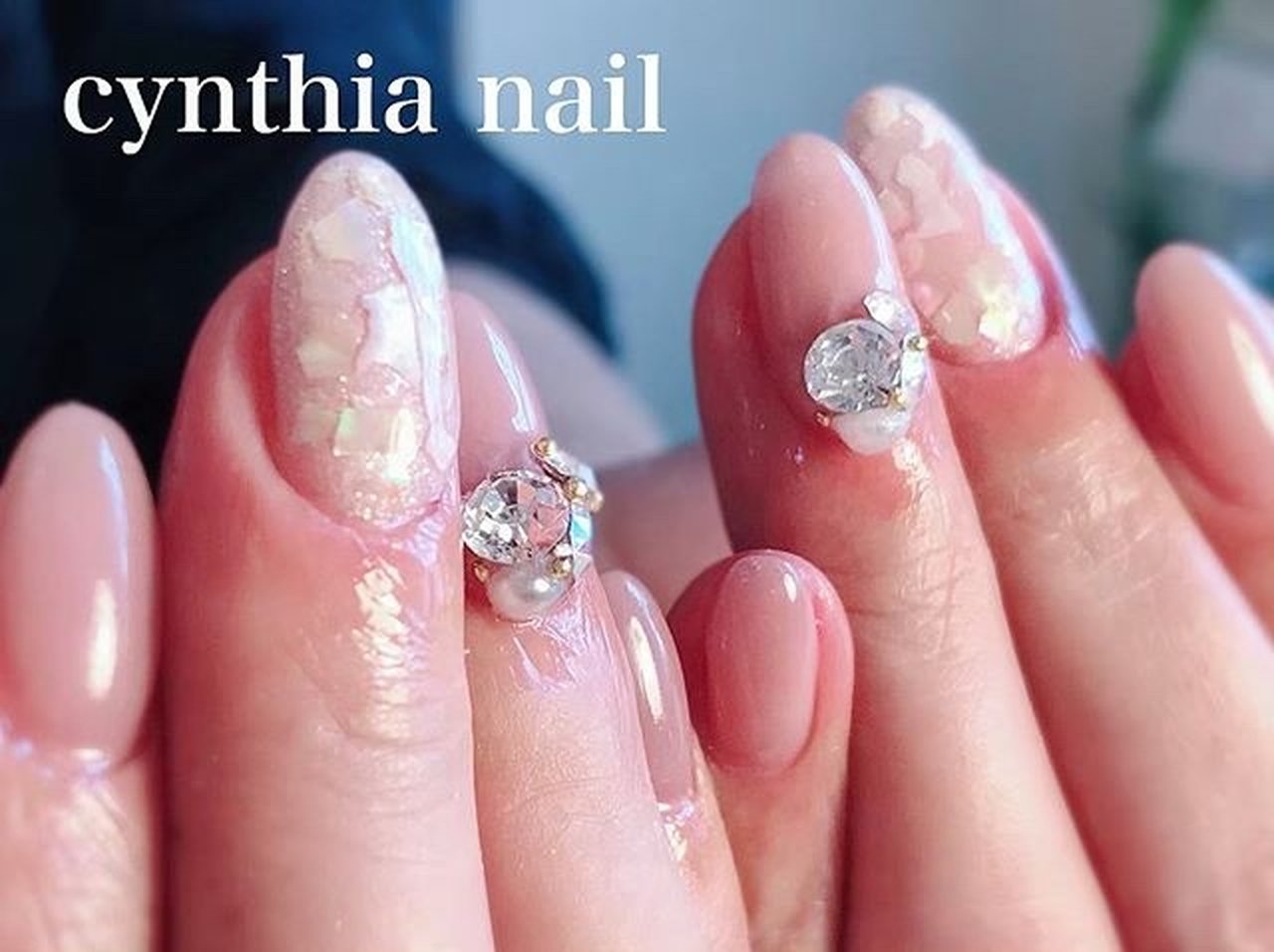 夏七夕デートハンドビジュー - CynthiaNailのネイルデザイン[No.4411113]｜ネイルブック