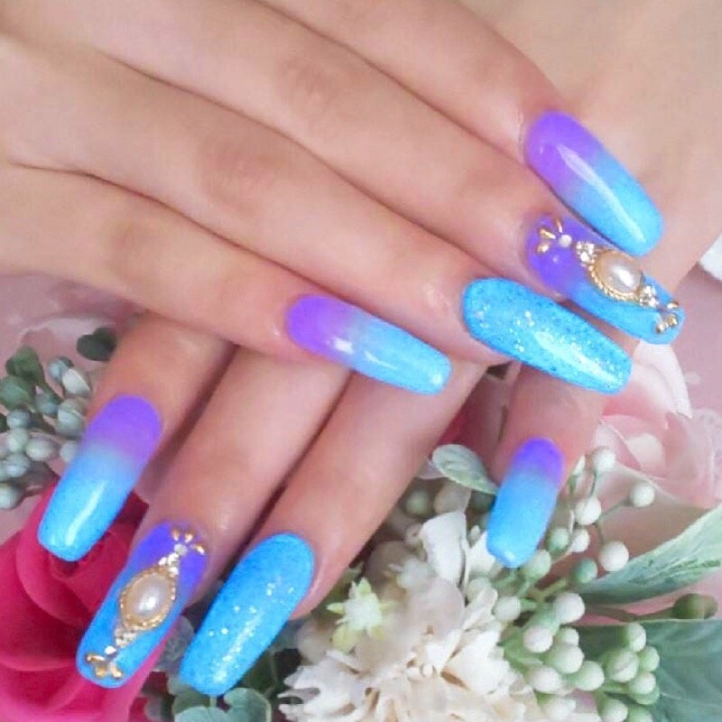 夏 オールシーズン 七夕 海 ハンド 佐藤 ねあのネイルデザイン No ネイルブック