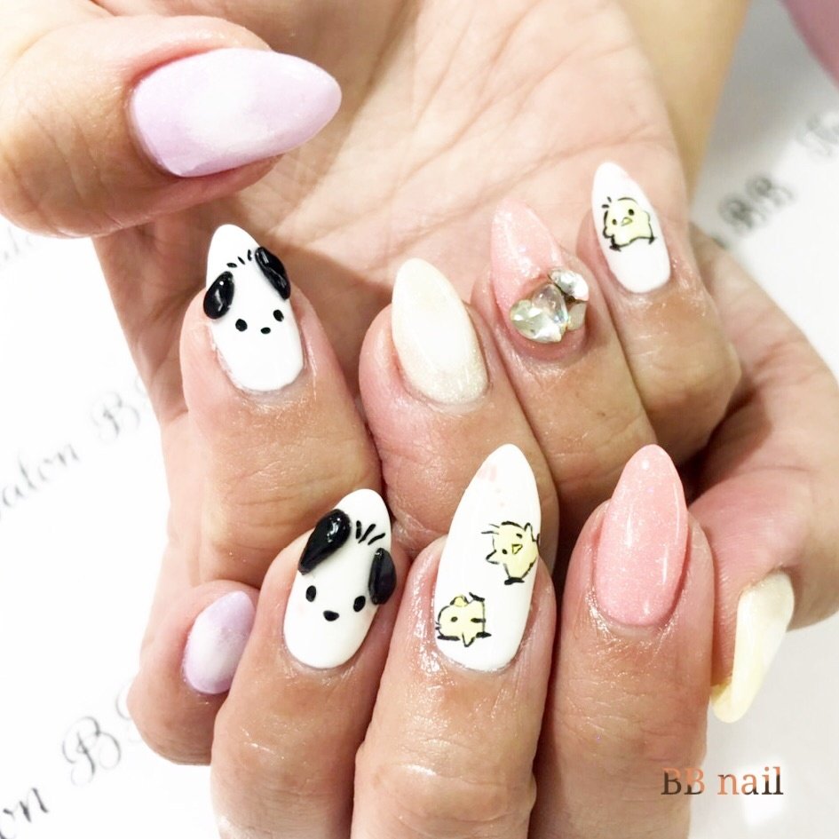 オールシーズン 女子会 ハンド ハート ミディアム Nailのネイルデザイン No ネイルブック