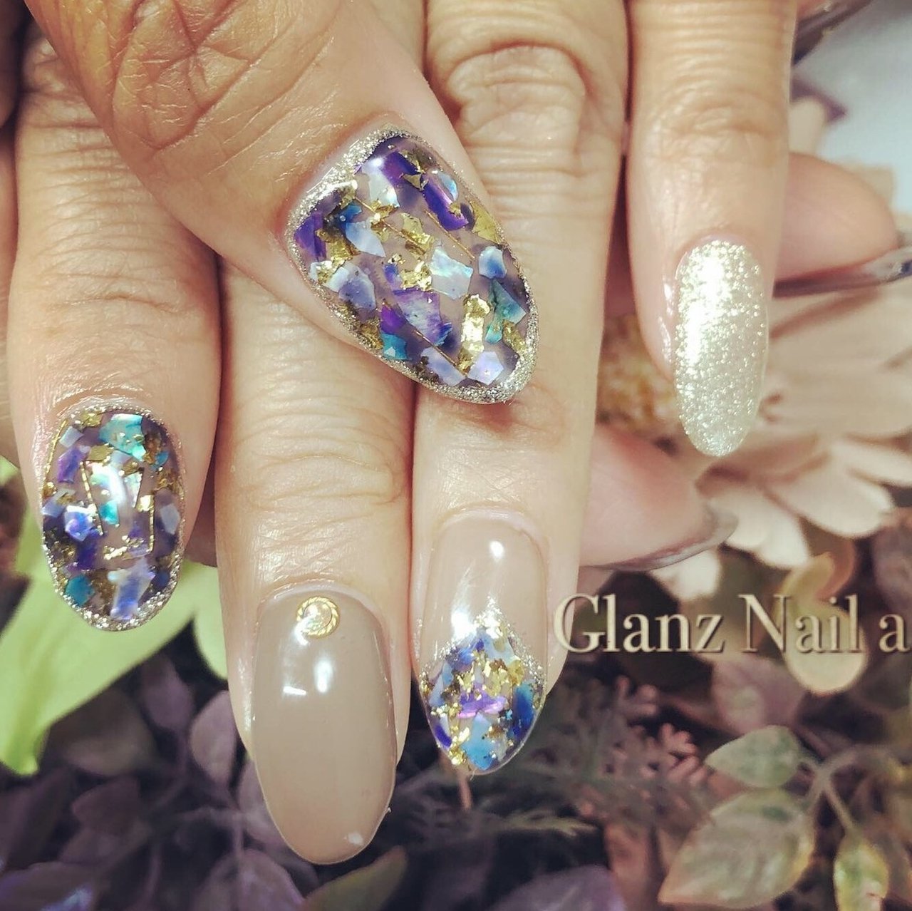 オールシーズン ライブ 女子会 ハンド 変形フレンチ Glanz Nail A グランツネイルエー のネイルデザイン No ネイルブック