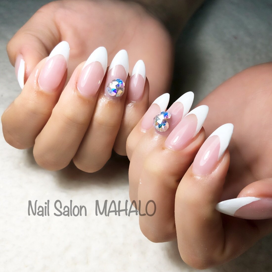 オールシーズン ブライダル パーティー デート ハンド Nail Salon Mahaloのネイルデザイン No ネイルブック