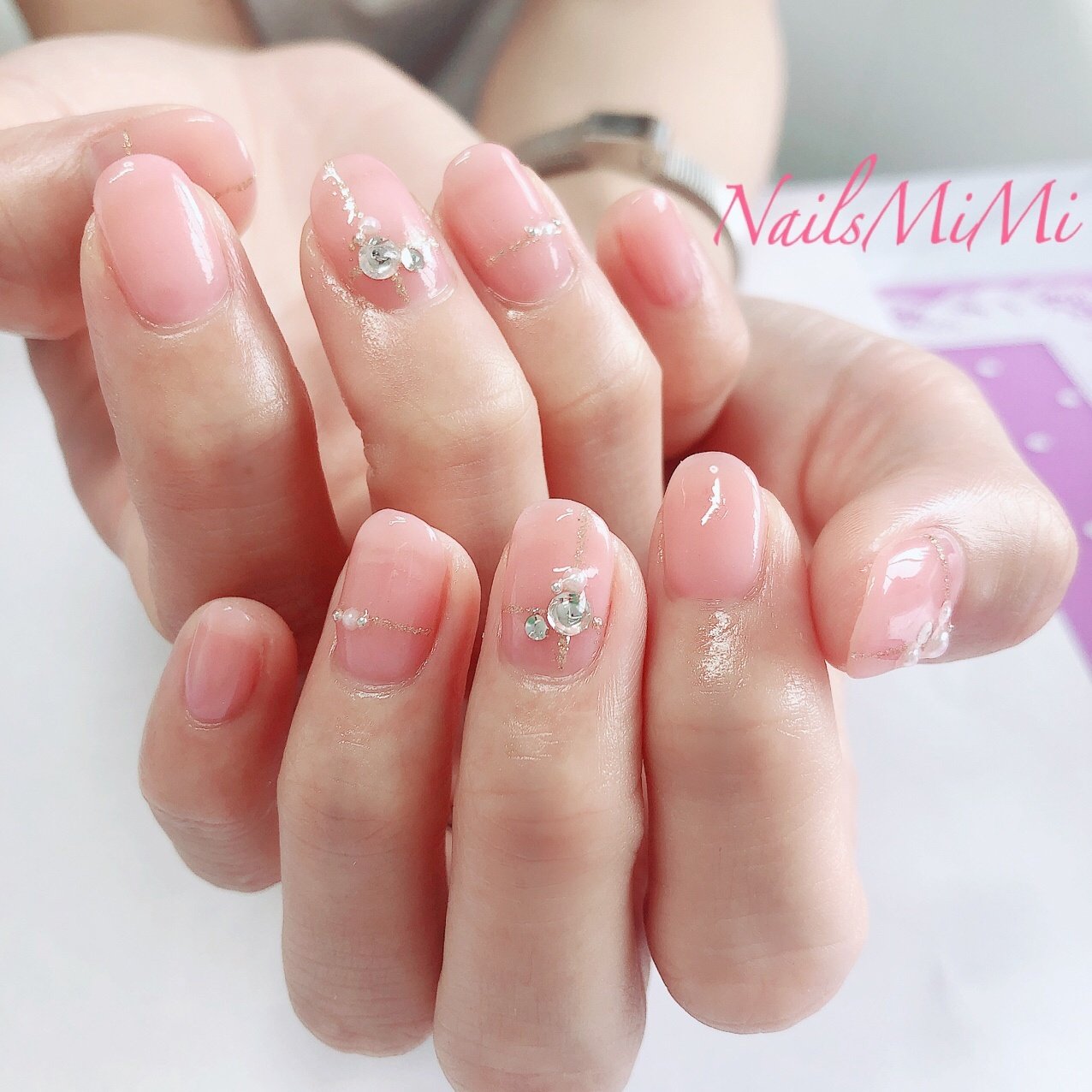 春 夏 オールシーズン ハンド シンプル Nails Mimiのネイルデザイン No ネイルブック