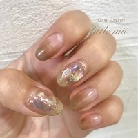 シェル クリア シェラックネイルのネイルデザイン ネイルブック