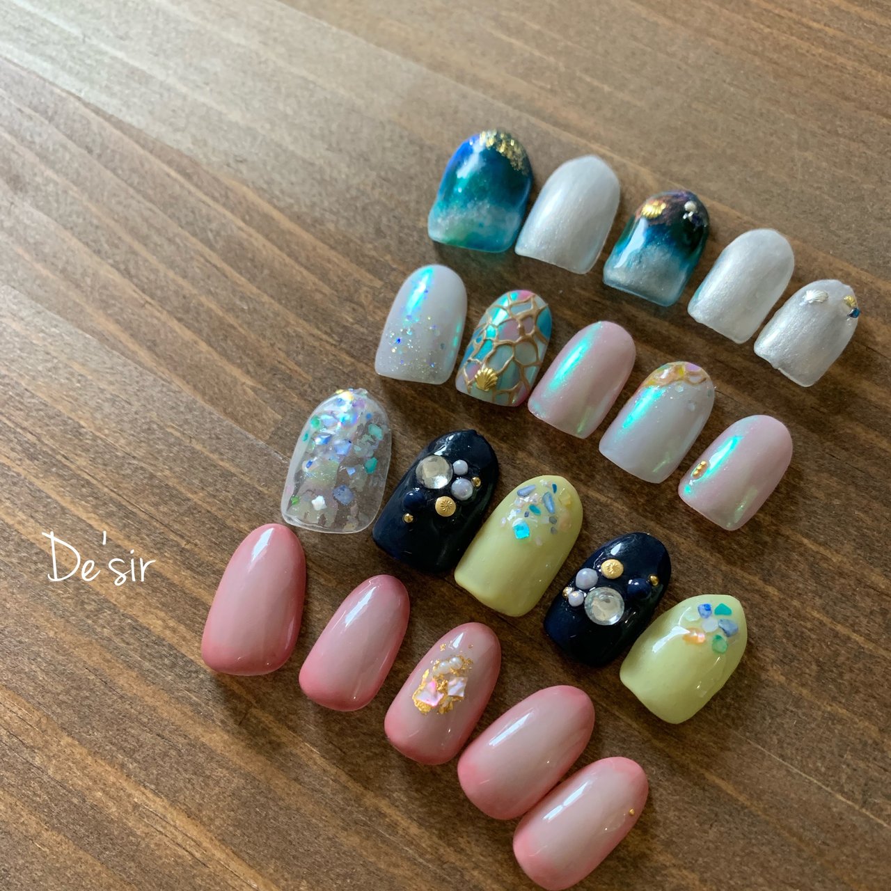 春 夏 海 浴衣 ジェル Desir Nail Salonのネイルデザイン No ネイルブック